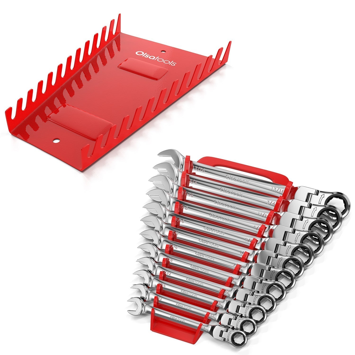 Ratcheting Wrench Set with Magnetic Wrench Organizer - Shopthatapp.ca