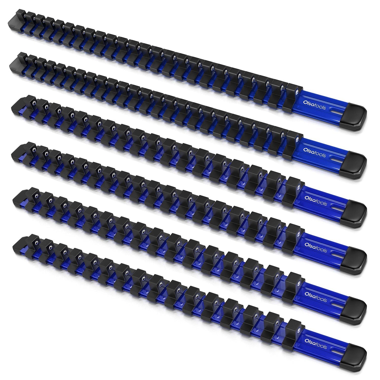 Aluminum Socket Organizer Rails With Rubber End Caps for 10 mm Socket Set - Shopthatapp.ca