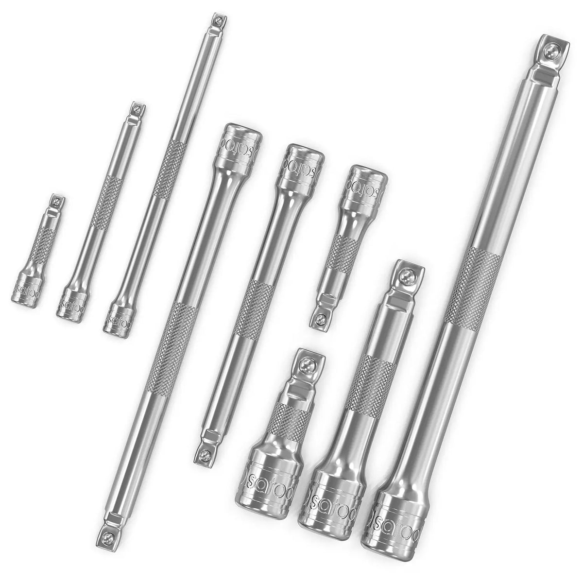 Wobble Socket Extension Set (9pc) | 1/2, 3/8, 1/4" Drive Ratchet Extension Bars - Shopthatapp.ca