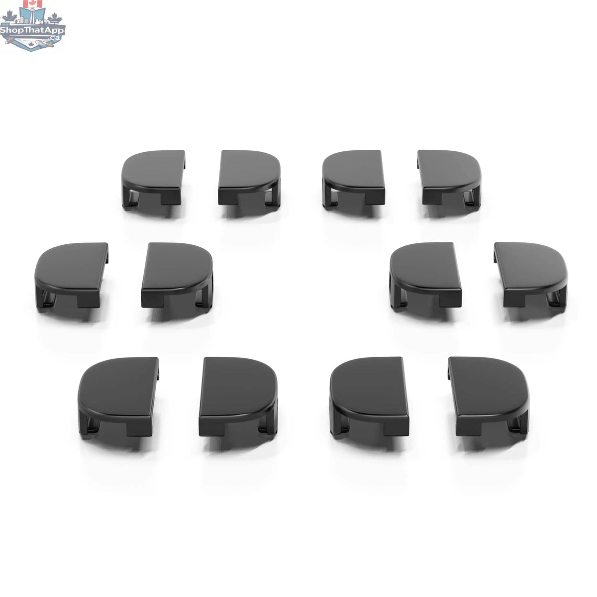 Locking End Caps for Aluminum Rails | 12-Pack Durable End Caps - Shopthatapp.ca