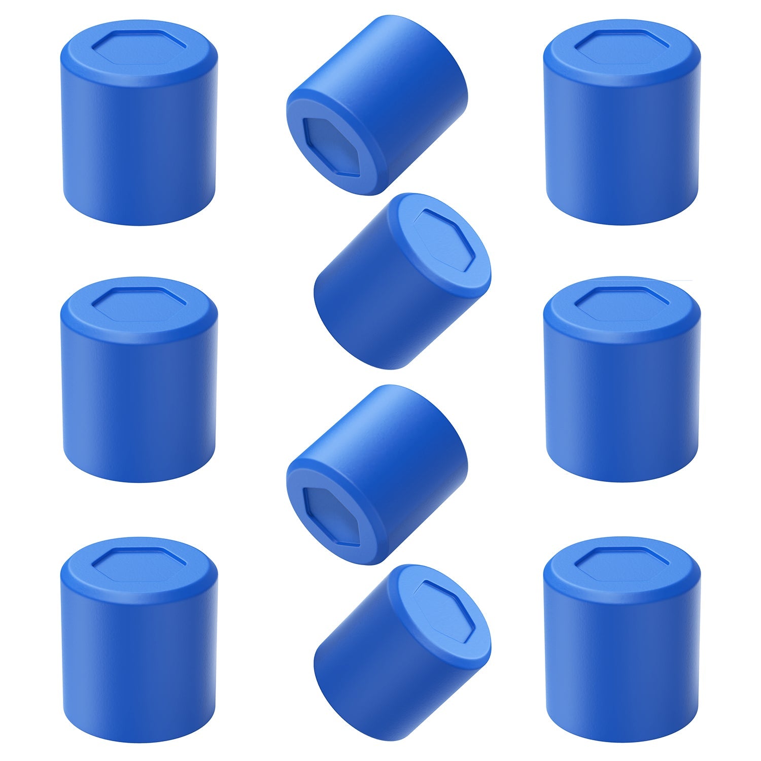 Magnetic Silicone Buttons 10pc Set - Strong Non-Scratch Magnets