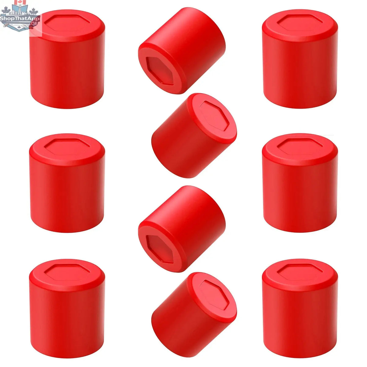 Magnetic Silicone Buttons 10pc Set - Strong Non-Scratch Magnets - Shopthatapp.ca
