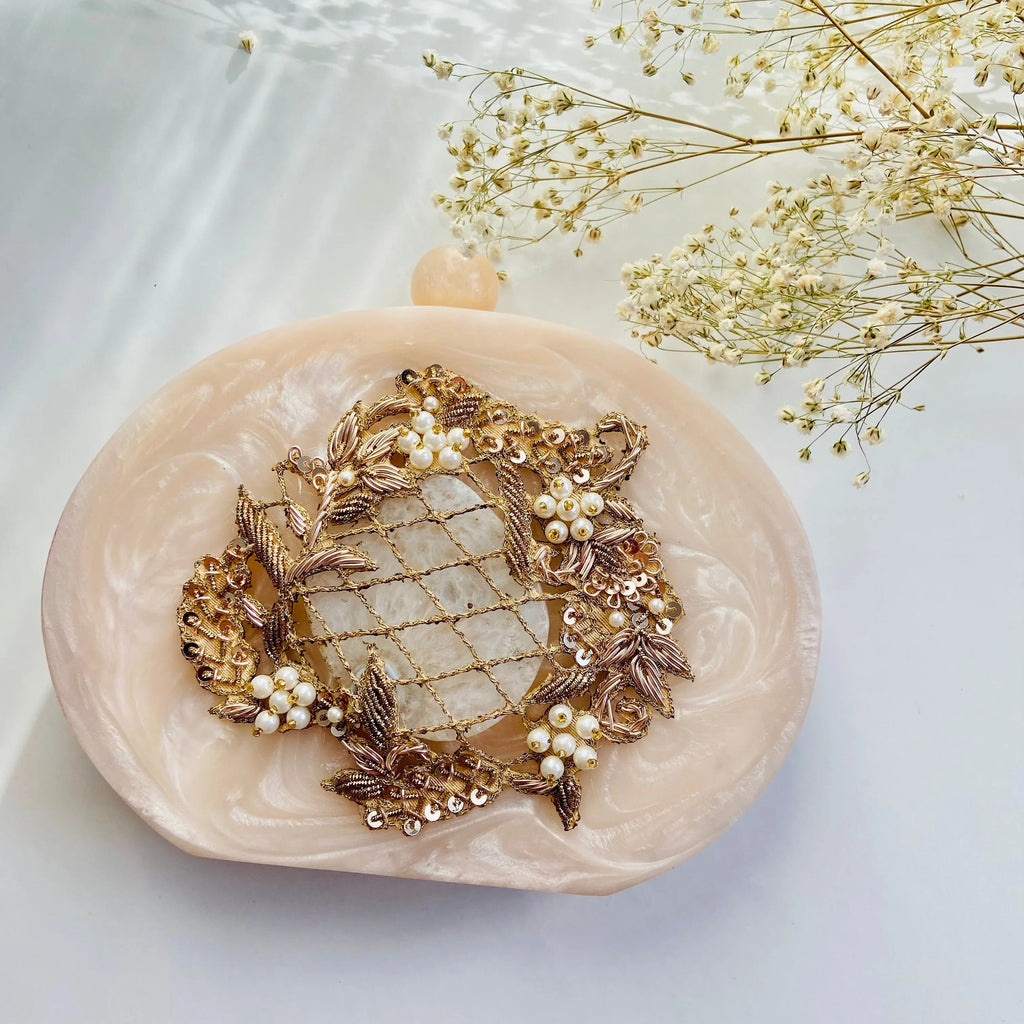 Handcrafted Resin Clutch - Elevate Your Style with Unique Elegance
