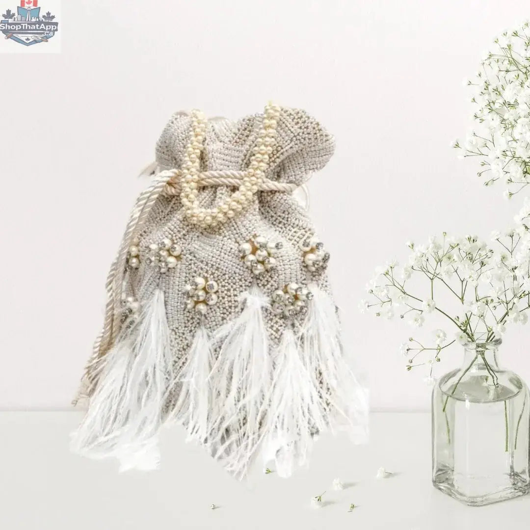 Luxury Pearl Potli Bag: Elevate Your Style with Timeless Elegance - Shopthatapp.ca