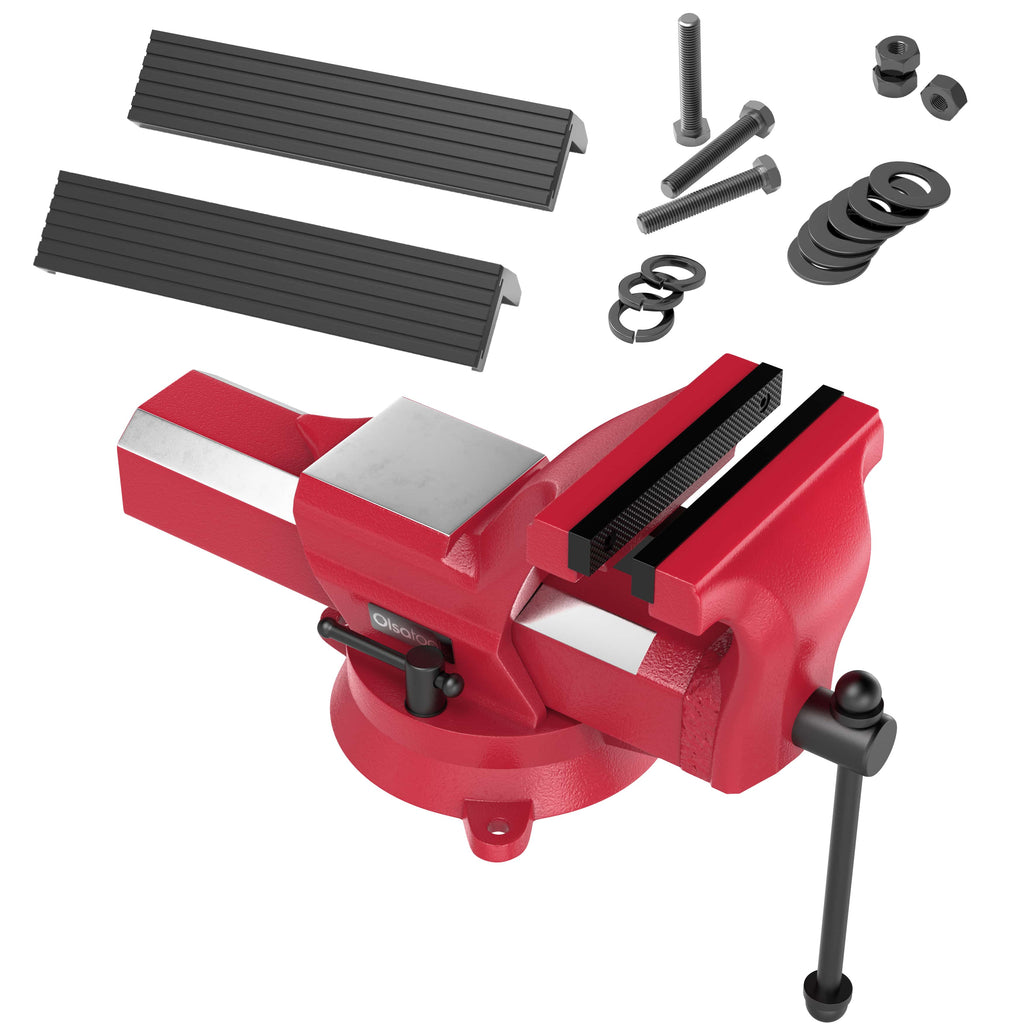 Bench Vises with Swivel Base | 360° Forged Steel Construction