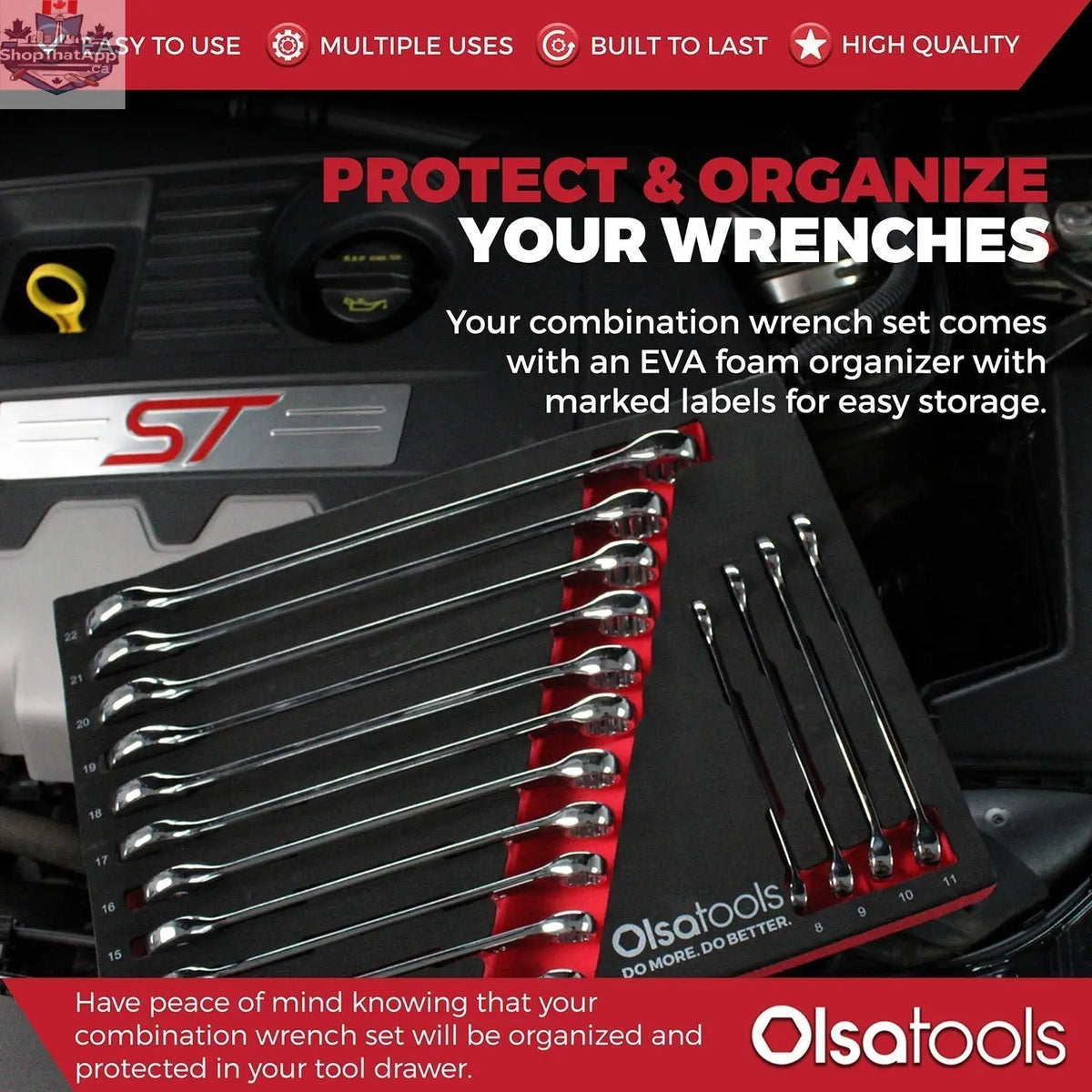Premium Combination Wrench Set – 15-Piece for Ultimate Torque Control - Shopthatapp.ca