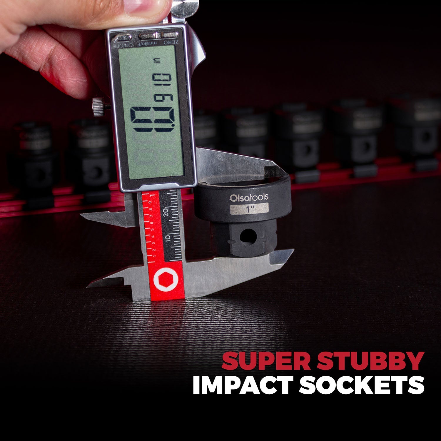 Stubby Impact Socket Sets with Magnetic Socket Inserts