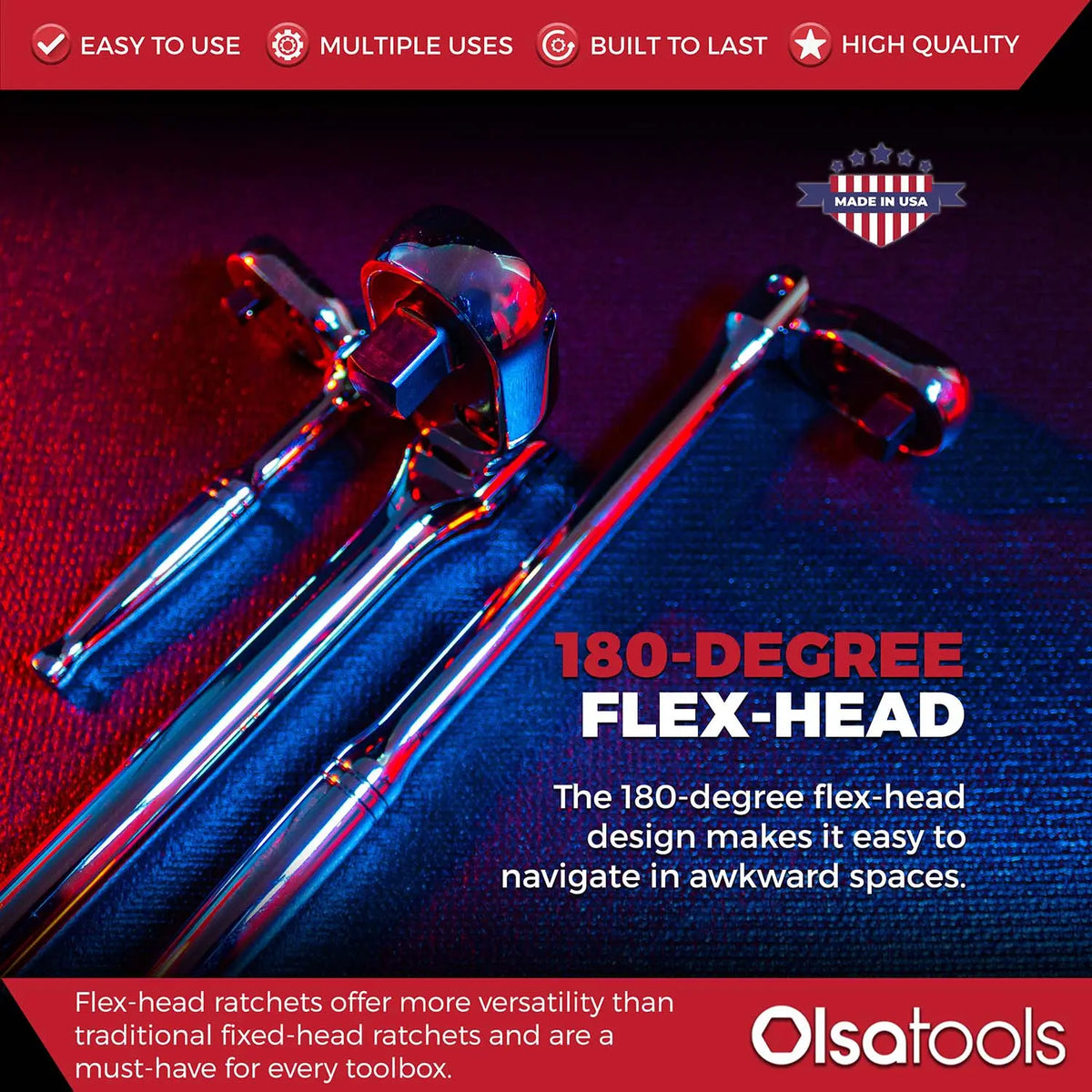 Flex Head Ratchet 90 Tooth for Enhanced Torque and Precision - Shopthatapp.ca