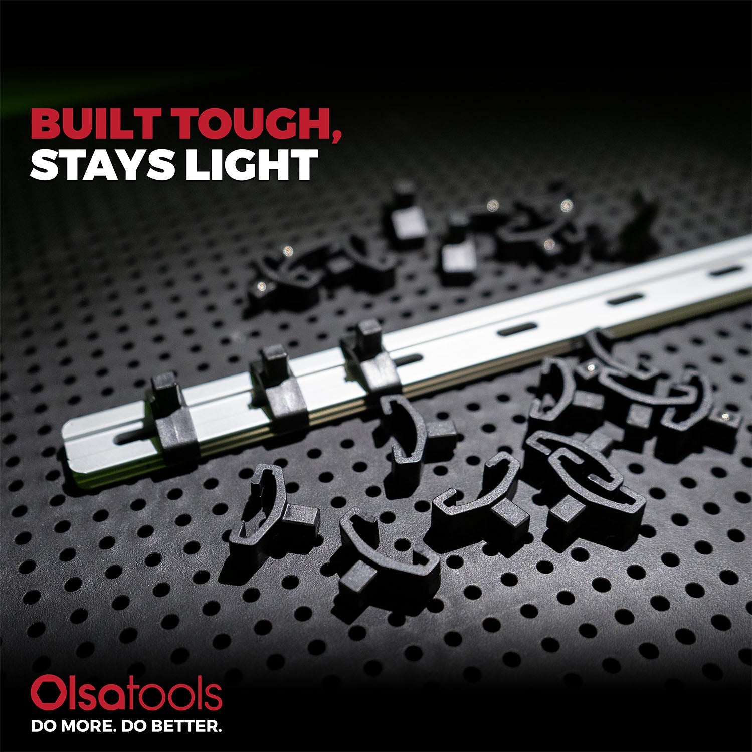 Toolgrid Aluminum Socket Rails for Organized Tool Storage