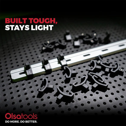 Toolgrid Aluminum Socket Rails for Organized Tool Storage - Shopthatapp.ca