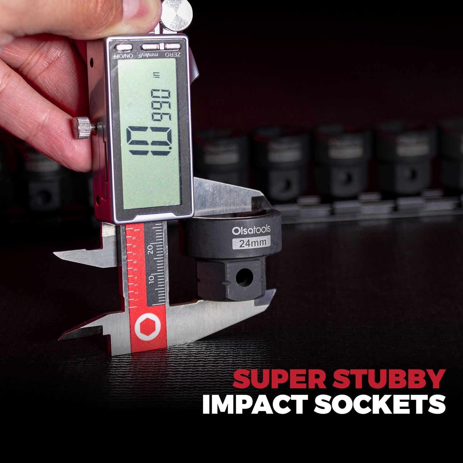 Stubby Impact Socket Sets with Magnetic Socket Inserts