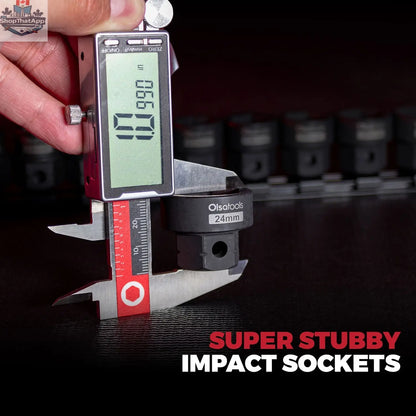Stubby Impact Socket Sets with Magnetic Socket Inserts - Shopthatapp.ca