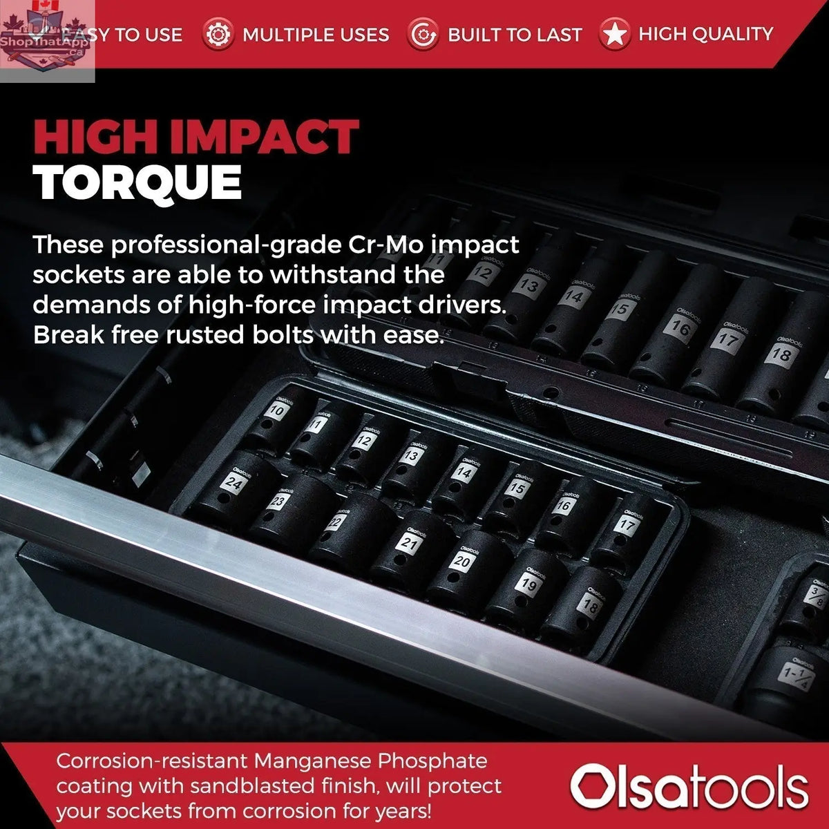 Cr-Mo Impact Sockets - Shopthatapp.ca