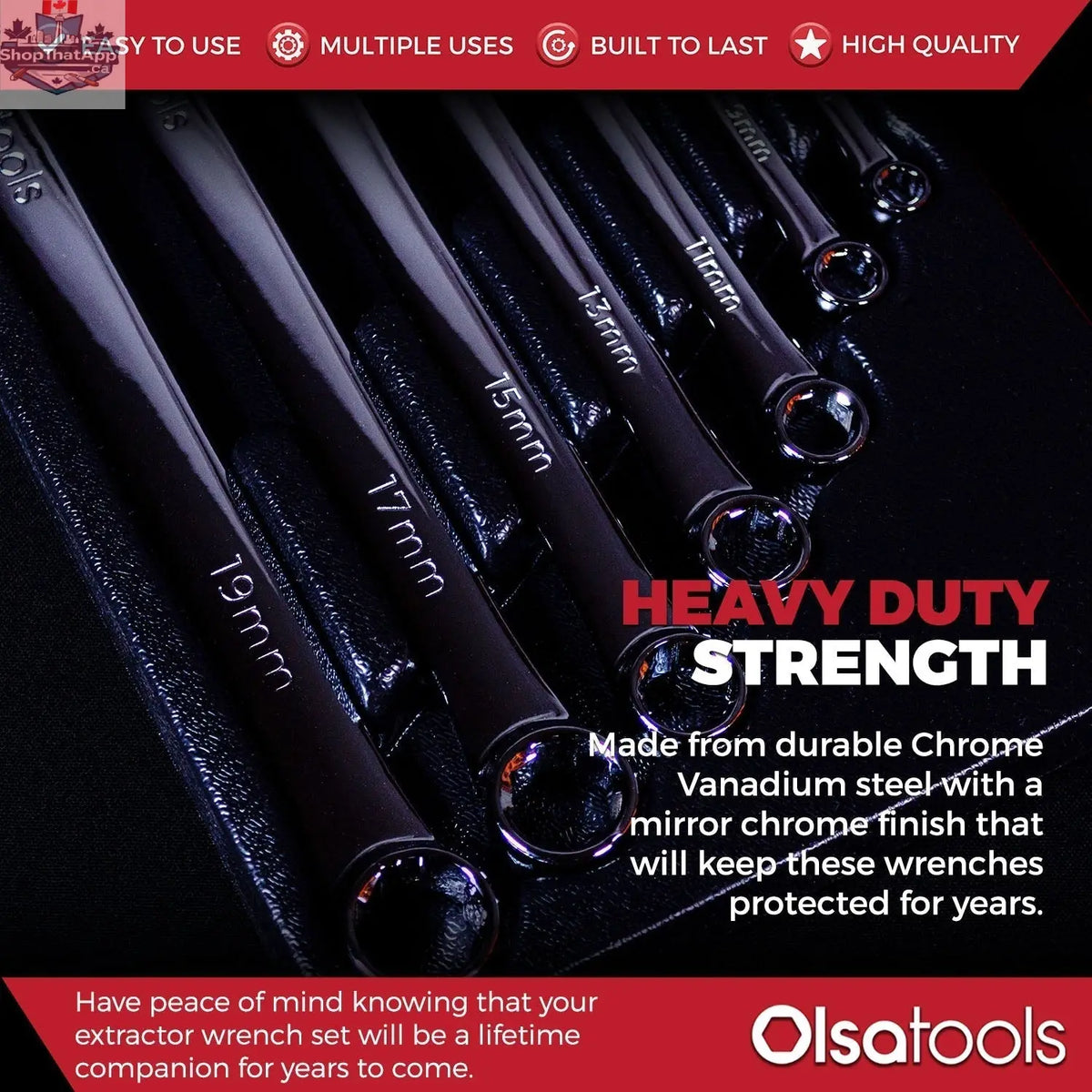 Bolt Extractor Wrench Sets with FlexPro LED Flashlight - Shopthatapp.ca