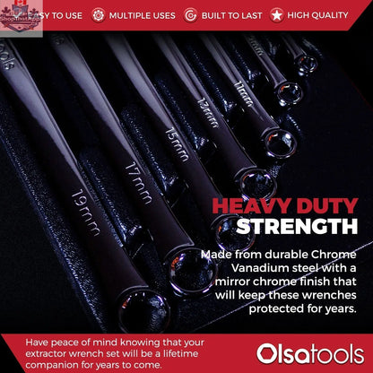 Bolt Extractor Wrench Sets with FlexPro LED Flashlight - Shopthatapp.ca
