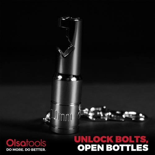 10 mm Socket Bottle Opener Keychain - Shopthatapp.ca
