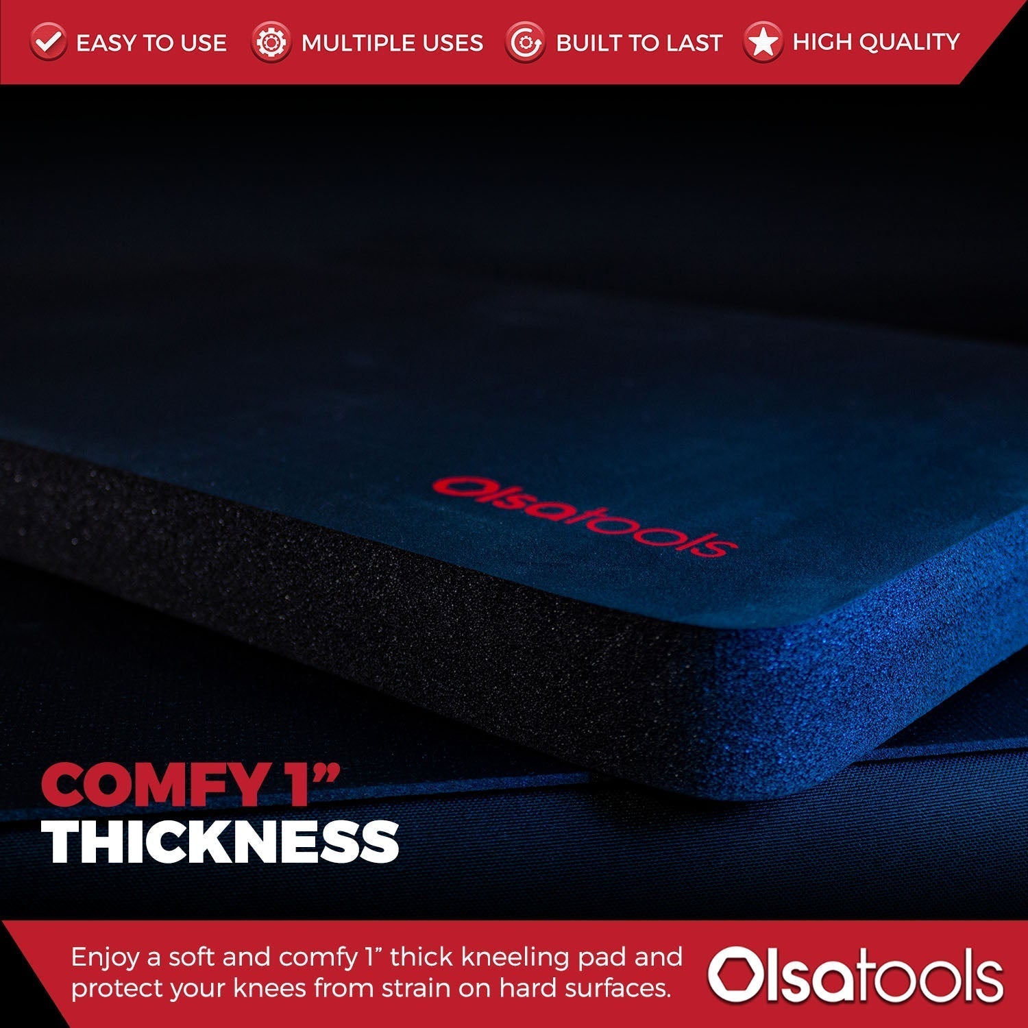 Kneeling Work Mat, Mechanics Kneeling Pad Density 18" x 11" x 1"