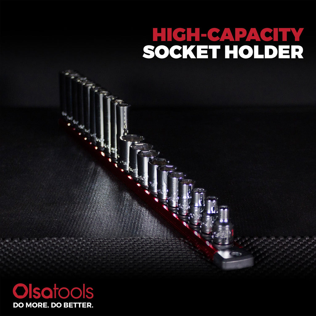 Magnetic Socket Rails for Secure Tool Organization in Aluminum
