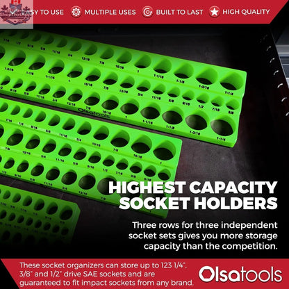 3-Row Magnetic Socket Holder - Shopthatapp.ca