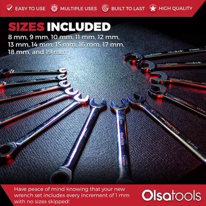 120 Tooth Ratcheting Wrench Set - Shopthatapp.ca