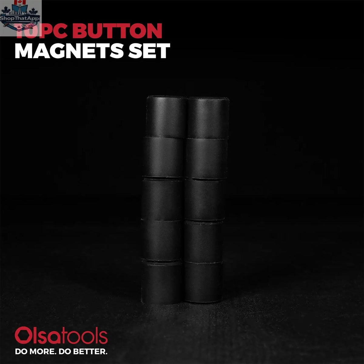 Magnetic Silicone Buttons 10pc Set - Strong Non-Scratch Magnets - Shopthatapp.ca