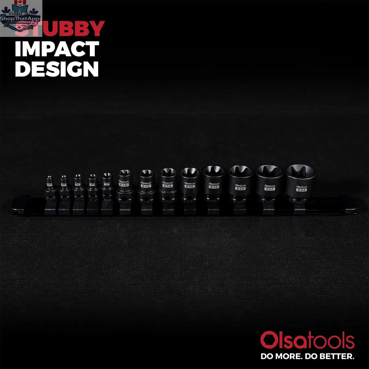 Stubby Impact Bit Set - Choose Torx or Hex Options (Sold Separately) - Shopthatapp.ca