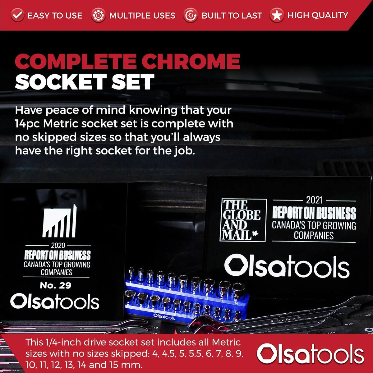 Chrome Socket Sets - Shopthatapp.ca