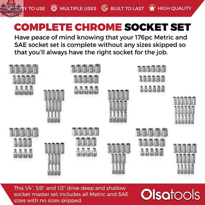 Chrome Socket Sets - Shopthatapp.ca