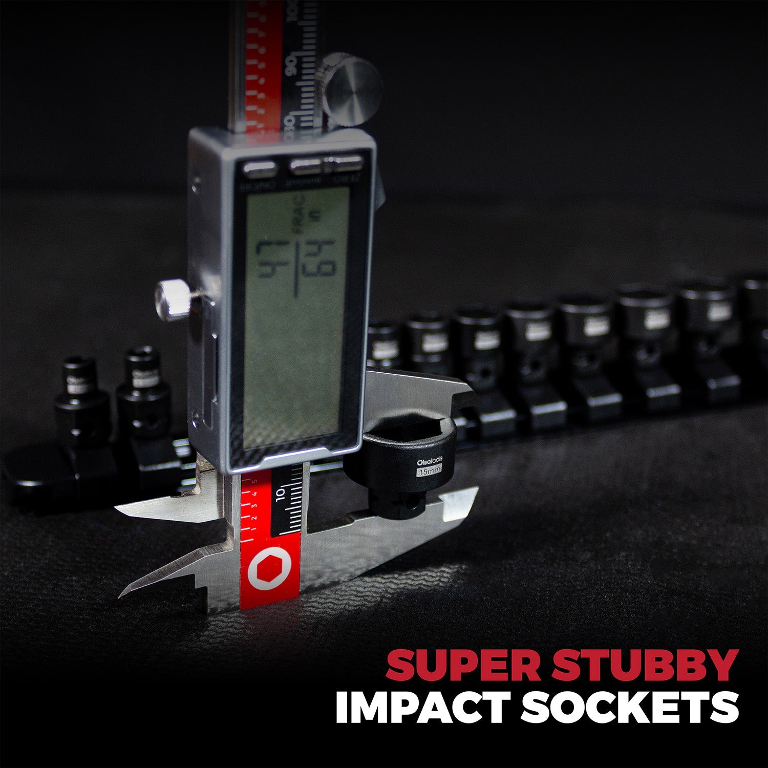 Stubby Impact Socket Sets with Magnetic Socket Inserts