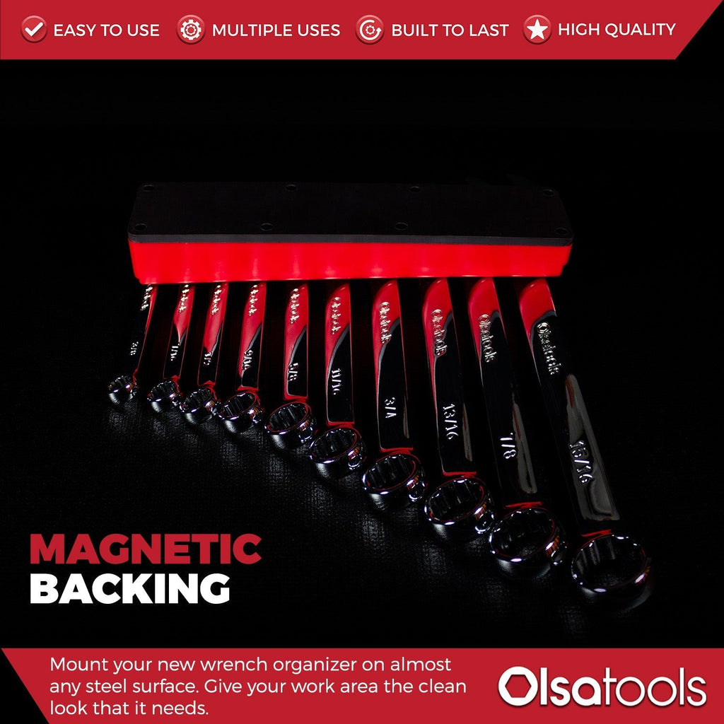 Magnetic Tool Organizer - Durable Magnetic Wrench Holder for Efficient Workspace Management