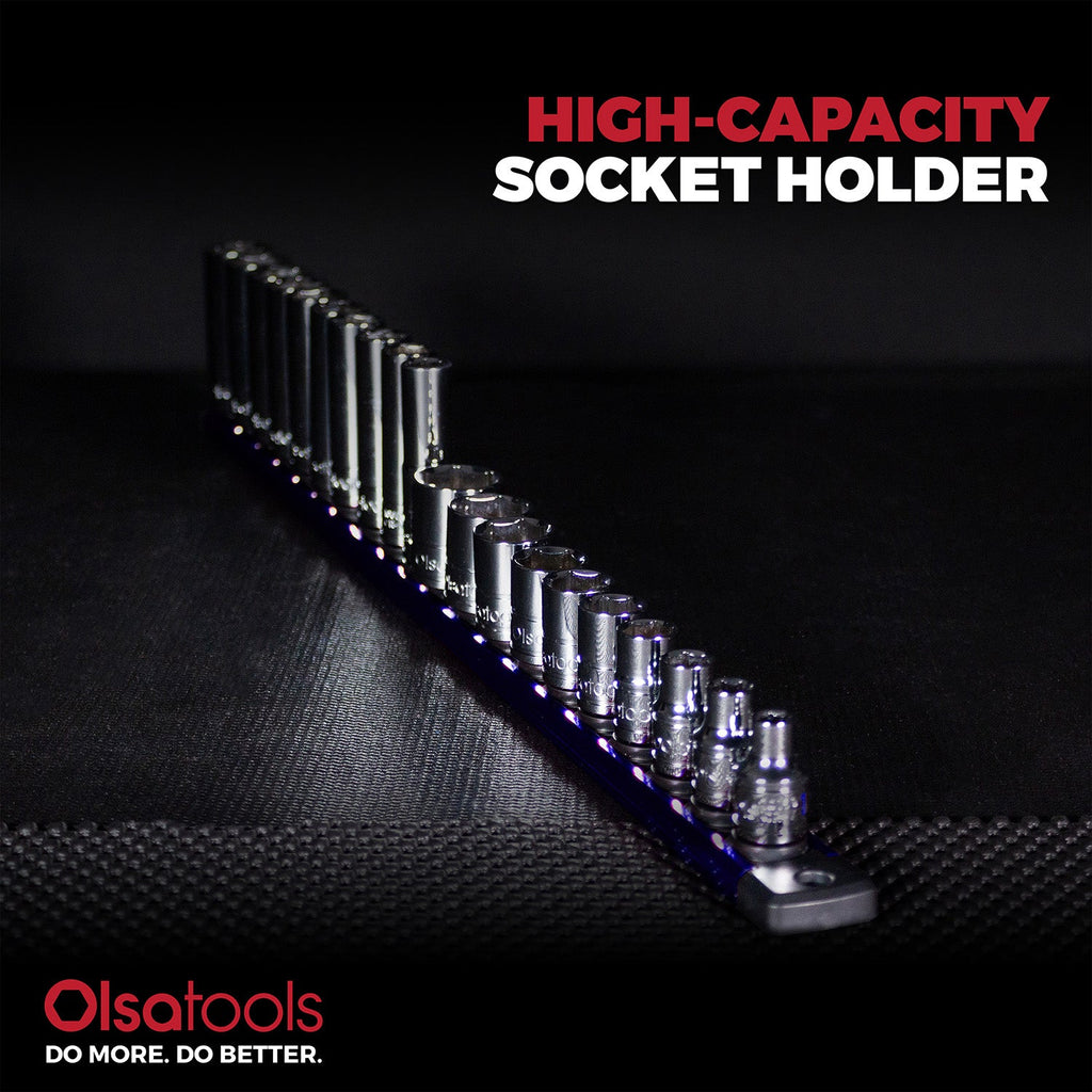 Magnetic Socket Rails for Secure Tool Organization in Aluminum