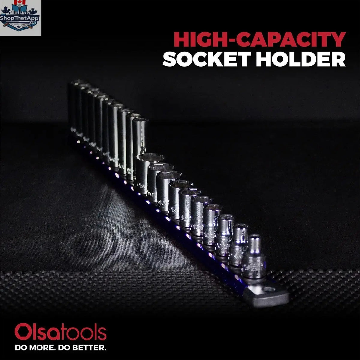 Magnetic Socket Rails for Secure Tool Organization in Aluminum - Shopthatapp.ca