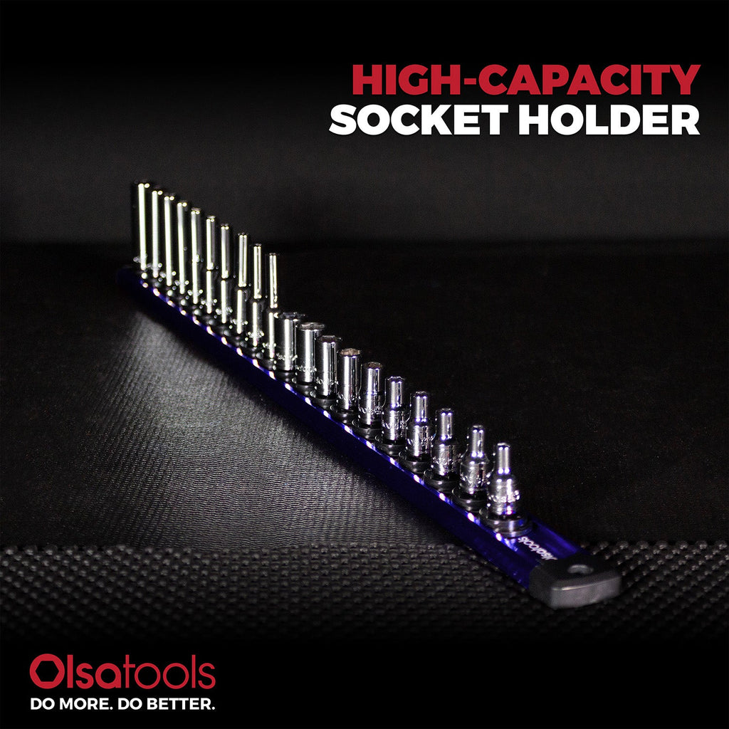 Magnetic Socket Rails for Secure Tool Organization in Aluminum