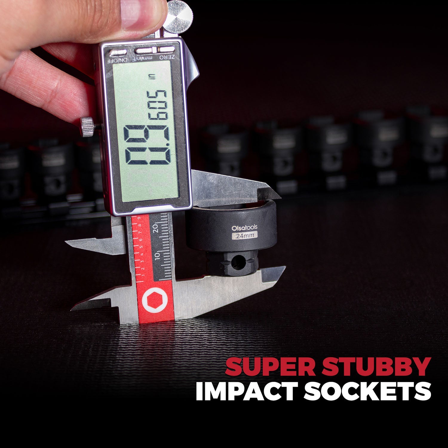 Stubby Impact Socket Sets with Magnetic Socket Inserts