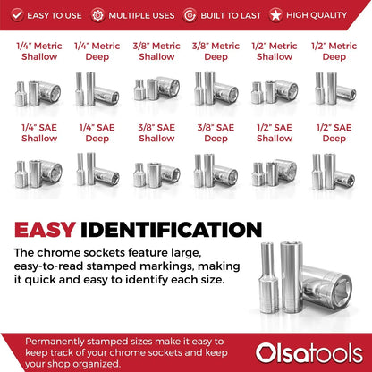 Chrome Socket Sets - Shopthatapp.ca