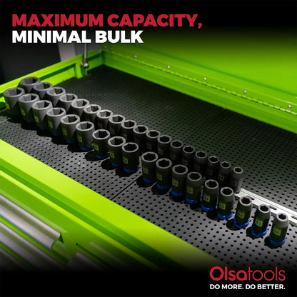 Toolgrid Aluminum Socket Rails for Organized Tool Storage - Shopthatapp.ca