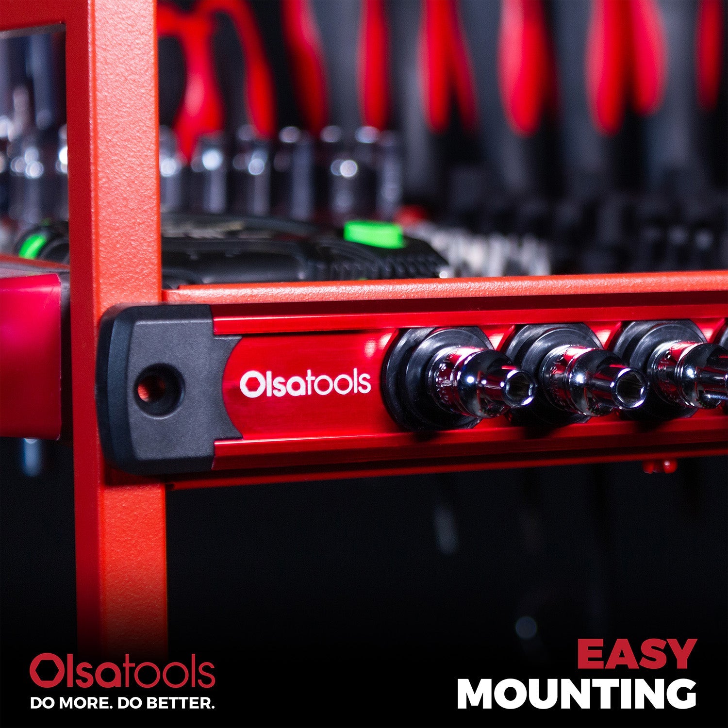 Magnetic Socket Rails for Secure Tool Organization in Aluminum
