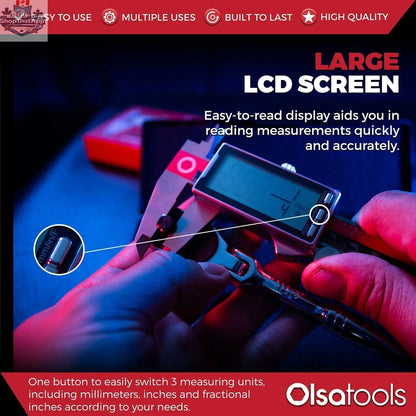 6 Inch Digital Calipers for Accurate Measurements and Precision Tools - Shopthatapp.ca