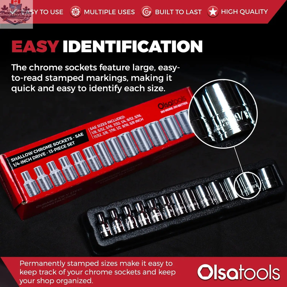 Chrome Socket Sets - Shopthatapp.ca