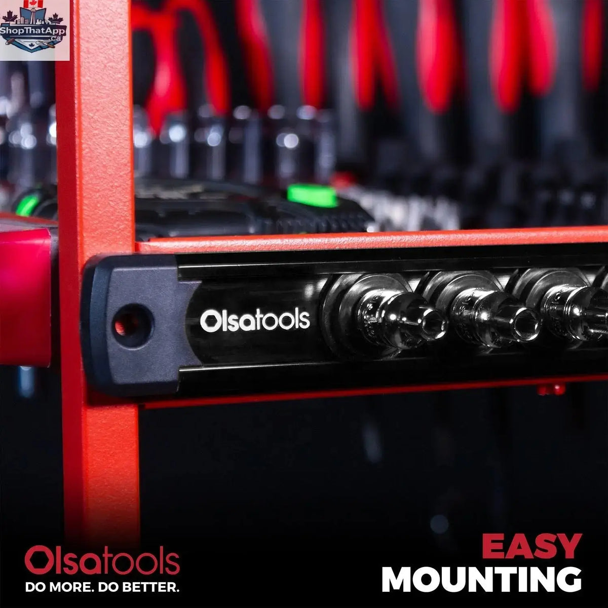 Magnetic Socket Rails for Secure Tool Organization in Aluminum - Shopthatapp.ca