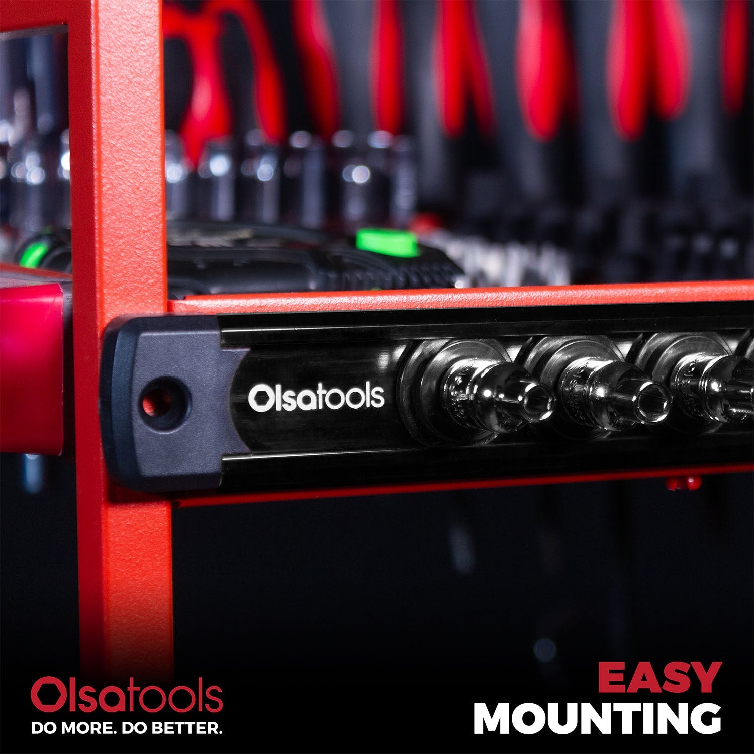 Magnetic Socket Rails for Secure Tool Organization in Aluminum