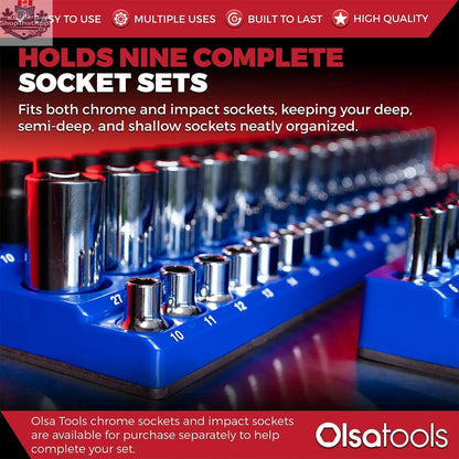 3-Row Magnetic Socket Holder - Shopthatapp.ca