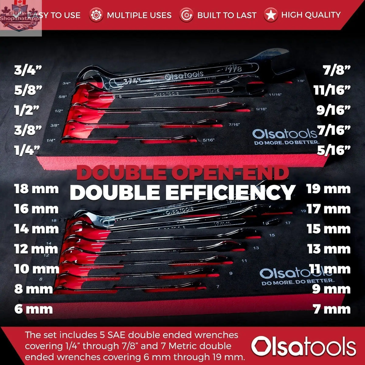 Slim Profile Wrench Set - Shopthatapp.ca