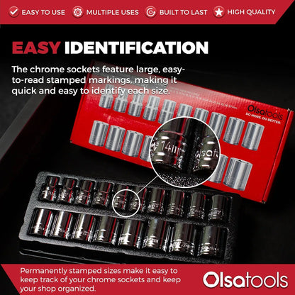 Chrome Socket Sets - Shopthatapp.ca