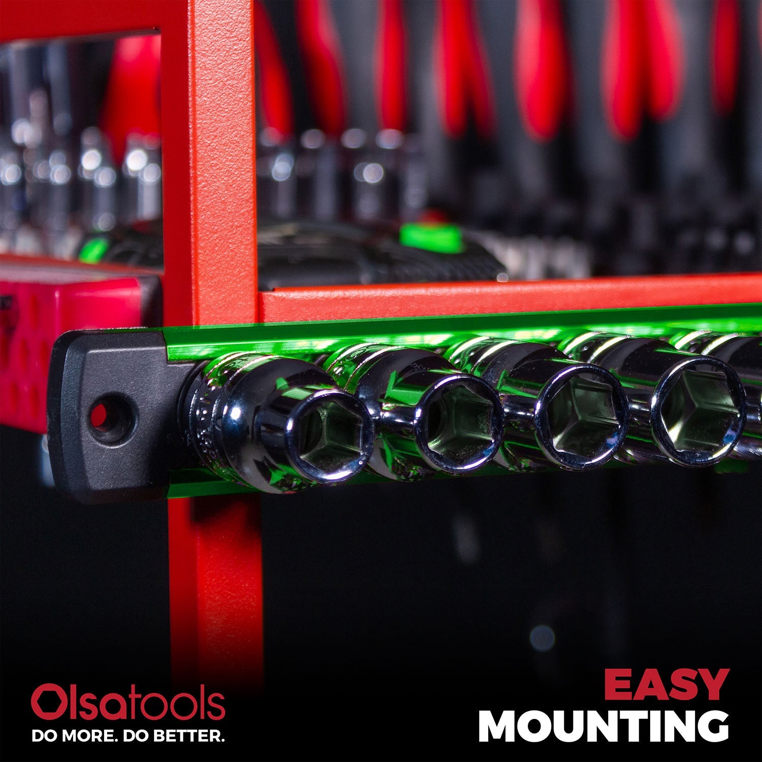 Magnetic Socket Rails for Secure Tool Organization in Aluminum