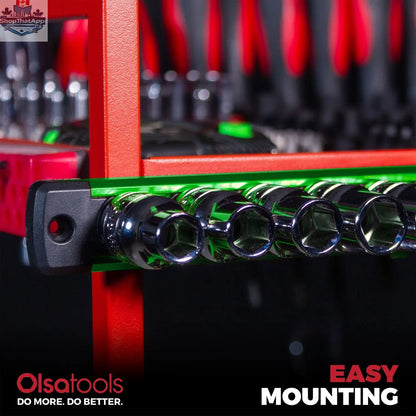 Magnetic Socket Rails for Secure Tool Organization in Aluminum - Shopthatapp.ca