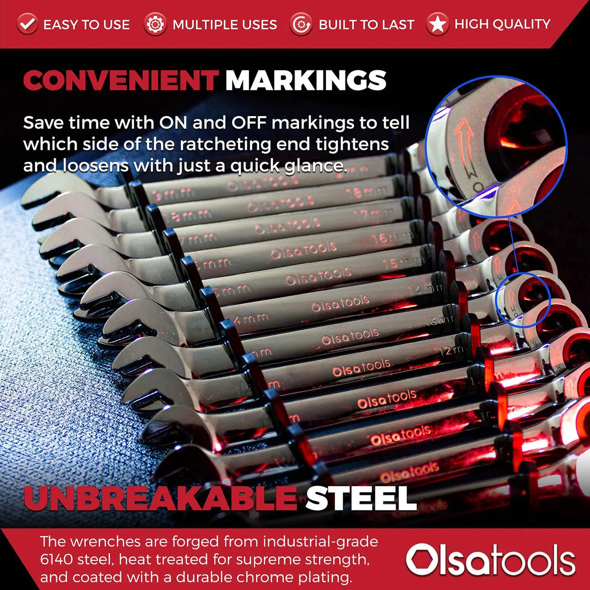 120 Tooth Ratcheting Wrench Set - Shopthatapp.ca