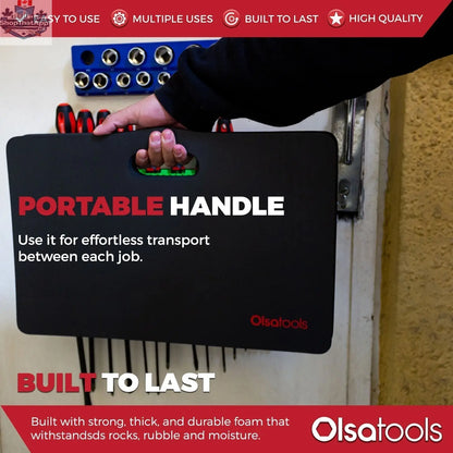 Kneeling Work Mat, Mechanics Kneeling Pad Density 18" x 11" x 1" - Shopthatapp.ca