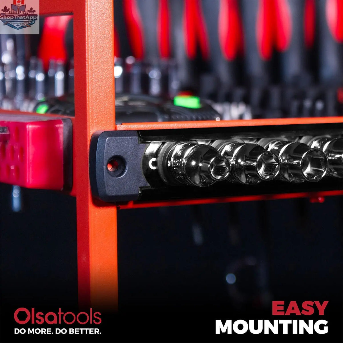 Magnetic Socket Rails for Secure Tool Organization in Aluminum - Shopthatapp.ca