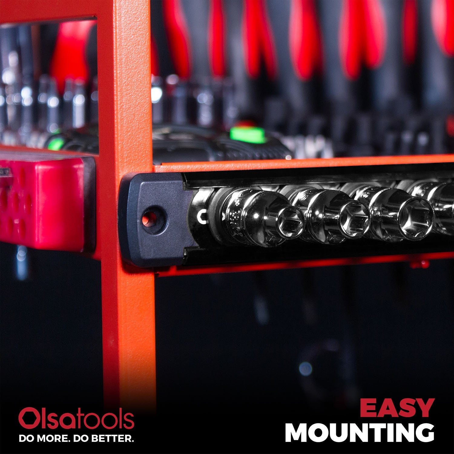 Magnetic Socket Rails for Secure Tool Organization in Aluminum